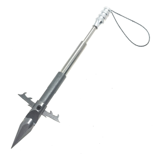 升级六棱猎鲲鱼镖440C大倒刺射鱼镖打鱼镖深水重型破甲鱼镖带尾翼