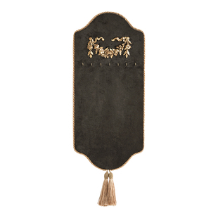 法式复古首饰收纳架项链壁挂收纳绒面装饰框首饰架卧室项链展示架