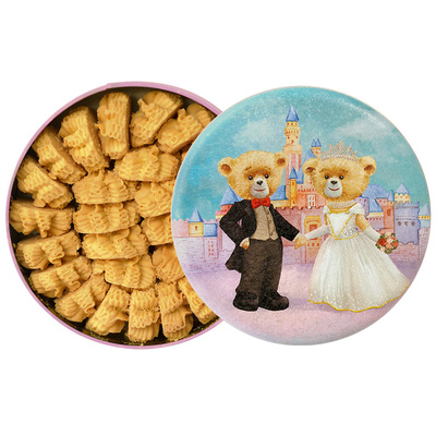 香港聪明小熊曲奇饼干奶油小花