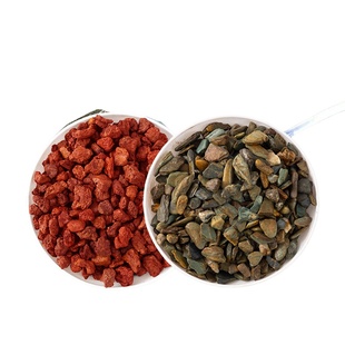 天然火山石溪流石鱼缸专用底砂造景装饰套餐原生水族铺底专用颗粒