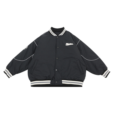 男童外套夹棉保暖棉服儿童棒球服