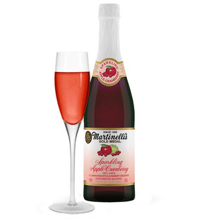 马德天尼起泡苹果蔓越莓汁 葡萄汁 750ml 进口气泡果酒香槟