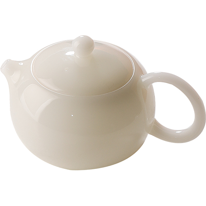 手工精修璞玉瓷冰种茶壶