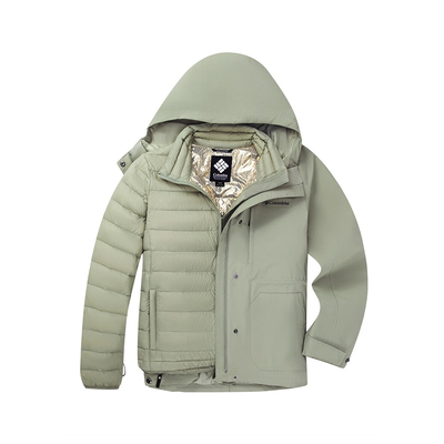 哥伦比亚羽绒内胆三合一冲锋衣