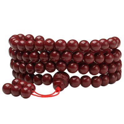 朱砂本命年多圈手串佛珠护身符