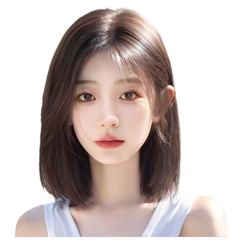 怡泽全真人发自然高端锁骨发头套