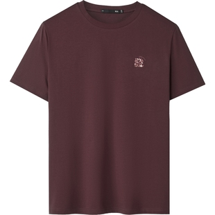 HLA/海澜之家马年贺岁系列短袖T恤2026春夏新凉感大码印花短袖男