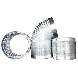 LMD直径150-160-170-180mm油烟机排烟管铝箔伸缩管双层加厚铝箔管