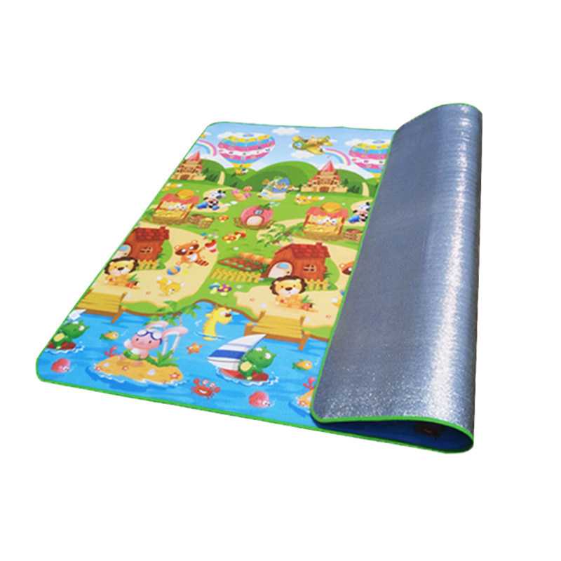 户外铝膜防潮垫防水防潮加厚野餐垫超大春游垫野营露营沙滩折叠垫