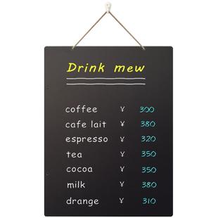 小黑板展示牌店铺用墙挂式无框双面广告牌手写板价格粉笔商用定制