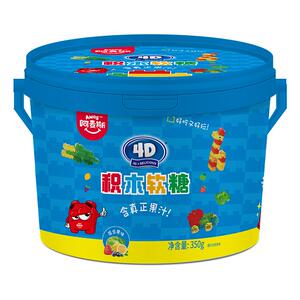 桶装积木软糖剥皮糖独角兽软糖