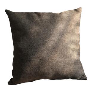 木椅靠枕纯色加厚亚麻棉麻抱枕客厅沙发现代简约靠垫床头腰抱枕套