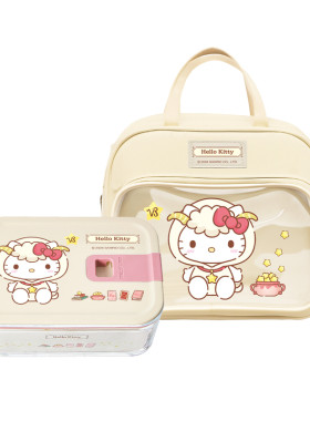 Kitty星座礼物Neoflam分格饭盒