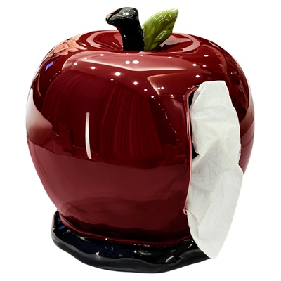 苹果纸巾盒客厅高档轻奢