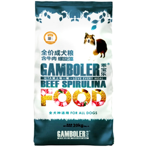 乖宝乐牛肉螺旋藻成犬专用狗粮