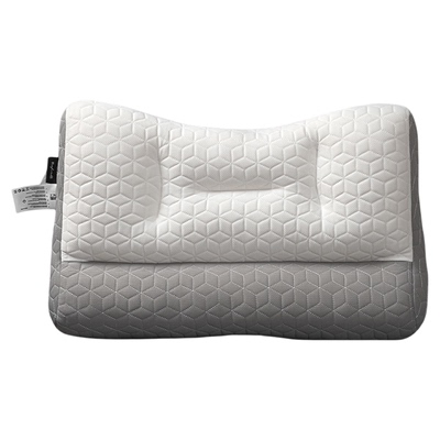 反弓乳胶牵引护颈助眠枕一对装