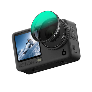 米丢适用DJI大疆action6可调节滤镜运动相机CPL偏振镜ND2-32减光镜ND64-512滤镜铝合金边框保护滤镜微距镜