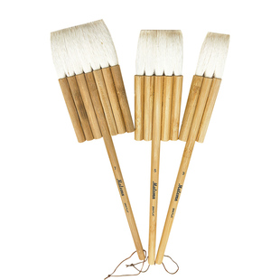 羊毛排刷水彩羊毛刷国画排笔刷子5管三管三连笔底纹软毛水彩画笔