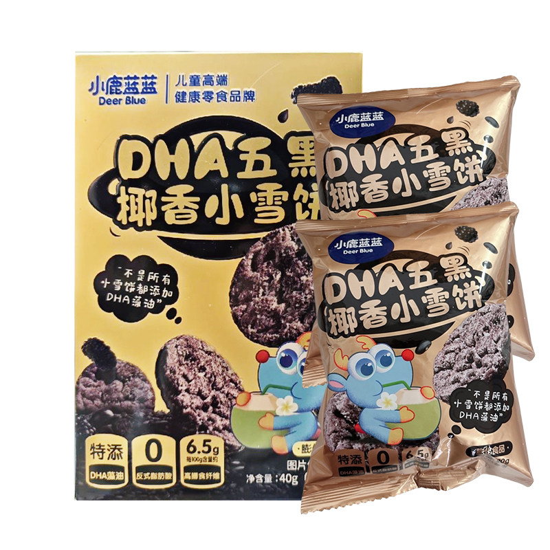 小鹿蓝蓝五黑椰香小雪饼