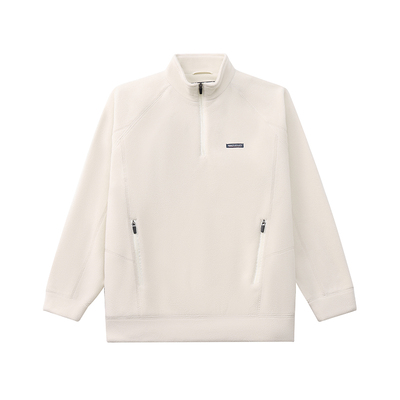 Madcloud冬季加厚半拉链加绒卫衣