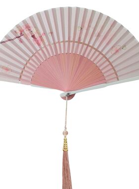 小清新创意双节扇折叠古风小扇子