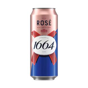 1664啤酒桃红白啤3口味混合装果味500ml罐装听装啤酒嘉士伯非进口
