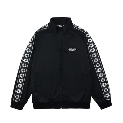 美式嘻哈街头串标立领夹克