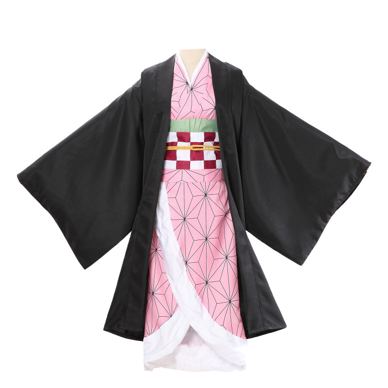 鬼灭之刃cos灶门祢豆子cos日式和风和服鬼杀队cosply童装服装女装