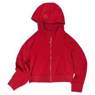 claragirls【单向导湿】女童薄绒保暖连帽外套25秋冬运动跑步上衣