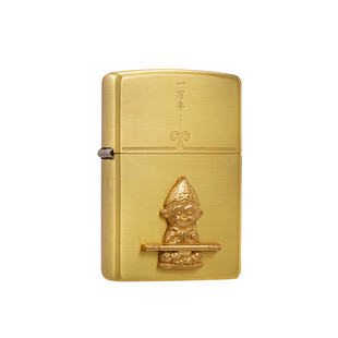 zippo打火机意中人黄铜贴章官方正版煤油防风浪漫告白情人节礼物