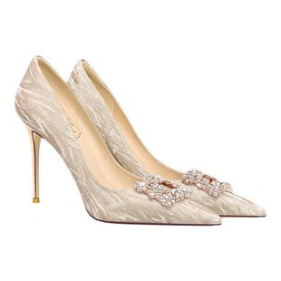 HolyRose【浪漫星空】法式水晶鞋高跟婚鞋2025年新款秀禾主婚纱鞋