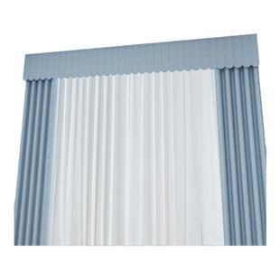 窗帘自带帘头自粘款式顶部上方窗幔客厅防漏光魔术贴缝隙全遮光条