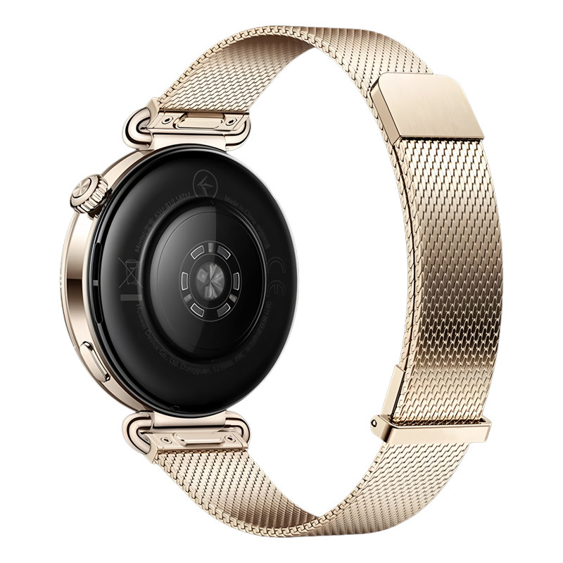 适用华为gt6表带gt5pro手表女款gt4原装同款watch5金属米兰尼斯watchgt不锈钢腕带智能女41mm按键款压式透气