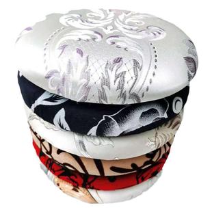 塑料圆凳面板垫子彩色八孔皮革加厚布艺软面圆形坐面直径29CM