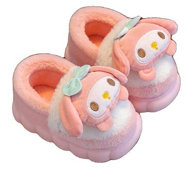 儿童棉拖鞋冬季2024新款儿童室内防滑保暖男童小宝宝女孩包跟棉鞋