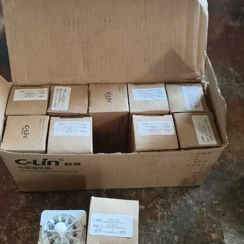 下单前咨询欣灵电磁继电器 JTX-3C AC380V 11位圆针，实物