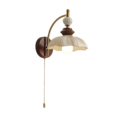 法式中古风花朵壁灯2025新款