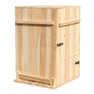 中蜂土养蜂箱立式前开门杉木三峡蜂桶老式诱蜂箱无需巢框带竹签