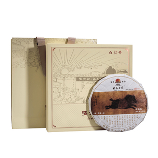 张元记 2022年白牡丹 微茶坊（六骏五）福鼎白茶 白茶饼 350g