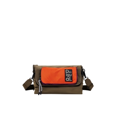 【Voyager旅行者】多功能撞色拼接斜挎包休闲通勤包女