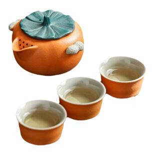 好事发生手抓壶盖碗女士茶具一壶二杯防烫泡茶碗茶杯茶盘功夫茶具