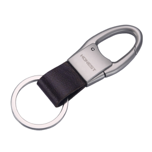 百诚真皮汽车钥匙扣男士适用奔驰宝马奥迪大众本田定制高级感钥匙