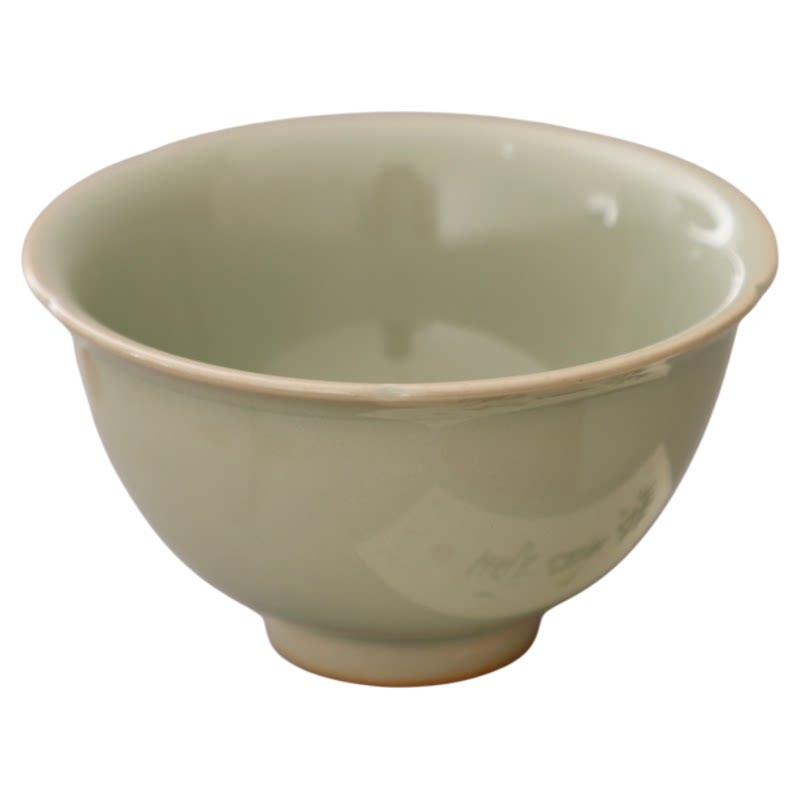 仿唐代耀州窑周世宗官窑天青釉手工素面中式复古茶道主人杯茶杯