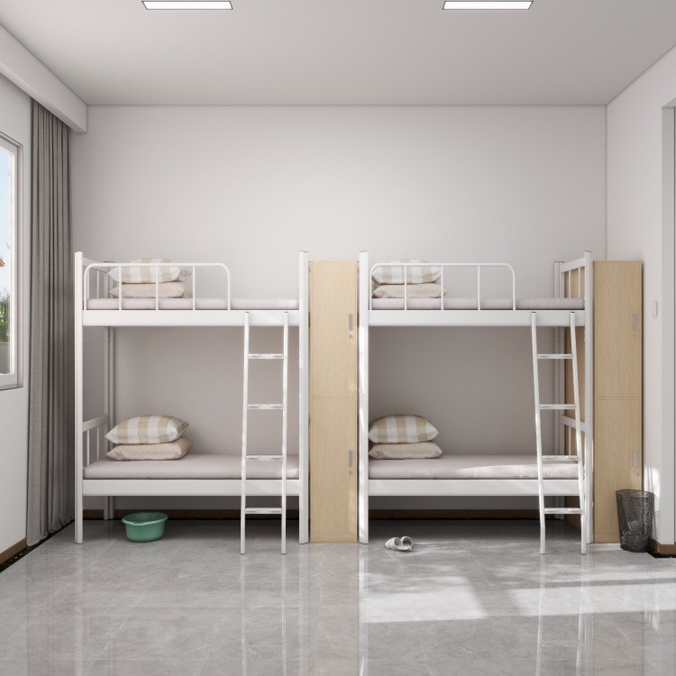 上下铺铁架床双层学生上下床职员工人工厂公司单位寝室高低宿舍床