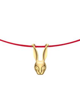 海盗船银饰项链女兔年本命年项坠