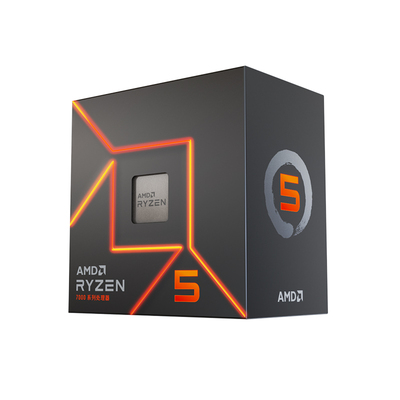 AMD 锐龙5 7500F盒装处理器6核12线加速频率至高5GHz 官方旗舰店