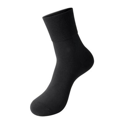 AUN松口袜子男老人袜中筒袜