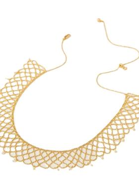 oups博主同款沙砾之网项链