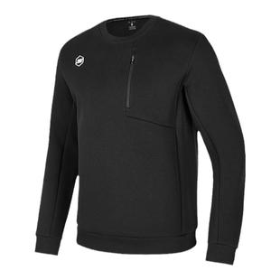 斯凯奇新品男士运动卫衣圆领设计针织套头衫弹力顺滑轻盈时尚前沿