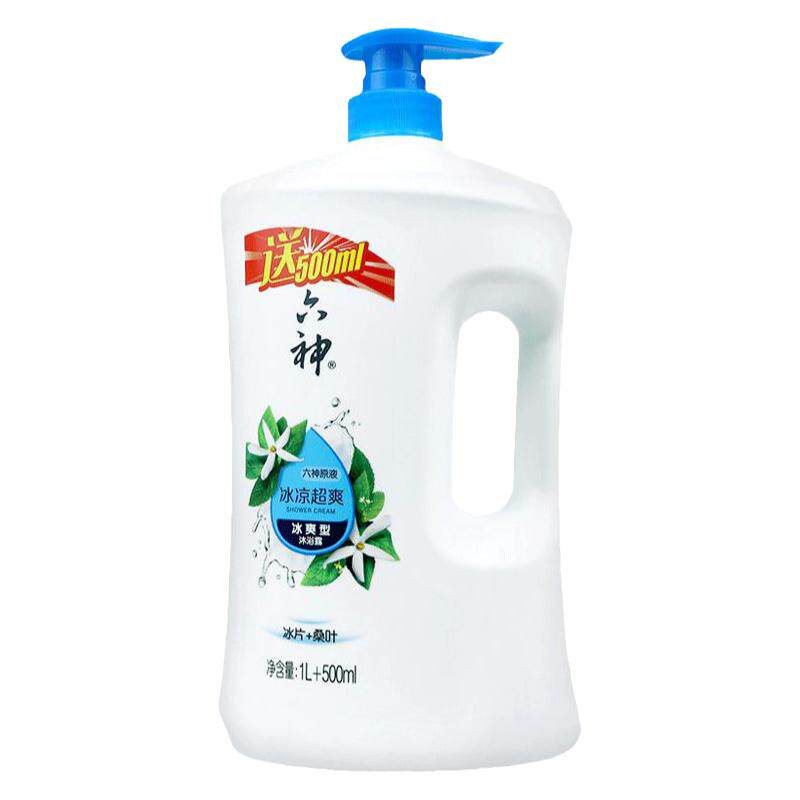 六神沐浴露1.5L大容量冰凉爽肤